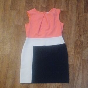 Studio One Vibrant Coral Dress Size 12p